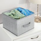 Alternate image 2 for mDesign Soft Fabric Closet Storage Organizer Cube Bin, 10 pack