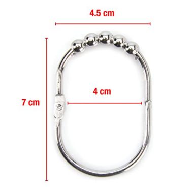 2 LB Depot Wide Shower Curtain Rings/Hooks Set. View a larger version of this product image.