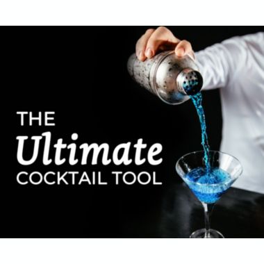 Touch of Mixology Stainless Steel 25OZ (750ML) Cocktail Shaker with Built-In Strainer. View a larger version of this product image.