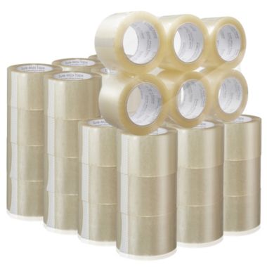 Sure-Max 48 Rolls Extra-Wide Shipping & Packing Tape (3" x 110 yard/330' each) - Moving & Adhesive Carton Sealing - 2.0mil Clear. View a larger version of this product image.