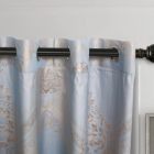 Alternate image 2 for Dolce Mela Home Decorative Damask Jacquard Grommet Semi-Blackout curtain Panel, Tall 60x100, Nantes By Dolce-Mela