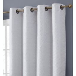 THD Venice Moroccan Tile 100% Full Complete Blackout Heavy Thermal Insulated Energy Saving Heat/Cold Blocking Grommet Curtain Drapery Panels for Bedroom & Living Room, Set of 2