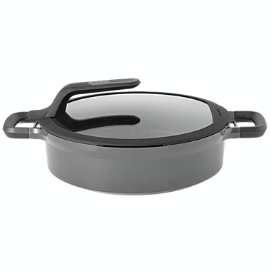 BergHOFF GEM 11" Stay-Cool Two-Handled Covered Saut&reg; Pan, Grey, 4.9 Qt. View a larger version of this product image.