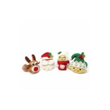 Global Crafts Set of 4 Christmas Napkin Rings. View a larger version of this product image.