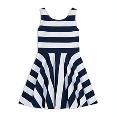 Polo Ralph Lauren Kids Striped Ponte Sleeveless Dress Girl's Clothing Blue  Size 3T | Bed Bath & Beyond