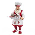 Alternate image 0 for Fabriche Gingerbread Chef Santa Christmas Figurine 11 Inch FA0104 New