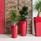 Alternate image 1 for Lechuza USA 30" Red Rondo Planter with Water Reservoir