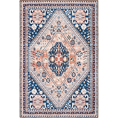 nuLOOM Nevaeh Machine Washable Bohemian Medallion Area Rug. View a larger version of this product image.