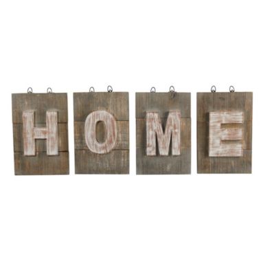 Nearly Natural 40" Rustic Farmhouse "HOME" Wall Art Decor. View a larger version of this product image.
