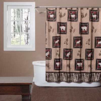 108"Wide x 72"Long Carnation Extra Wide Cheetah "Hailey" Fabric Shower Curtain 