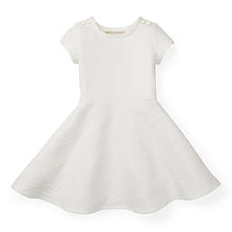 Hope & Henry Girls' Quilted Matelasse Dress (White, 3)