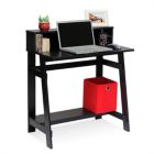 Alternate image 2 for Furinno Simplistic A Frame Computer Desk, Espresso