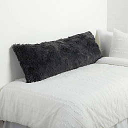 Dormify Faux Fur Body Pillow Cover - Grey