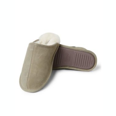 Dearfoams Men's Fireside By Dearfoams Warwick Genuine Shearling Scuff Slippers. View a larger version of this product image.