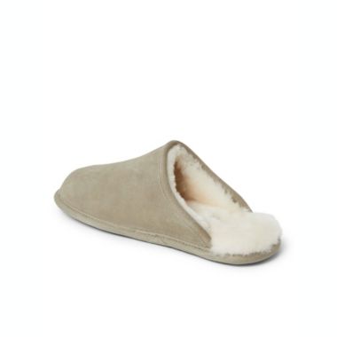 Dearfoams Men's Fireside By Dearfoams Warwick Genuine Shearling Scuff Slippers. View a larger version of this product image.