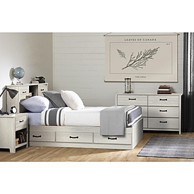 South Shore Ulysses 3-Drawer Mates Bed - Winter Oak. View a larger version of this product image.