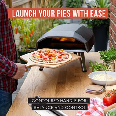 Chef Pomodoro 12-inch Bamboo Pizza Peel, Lightweight Wooden Pizza Paddle and Serving Board for Baking Homemade Pizza and Bread, Pizza Spatula Gourmet Luxury. View a larger version of this product image.