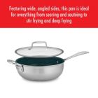 Alternate image 1 for ZWILLING Clad CFX 4.5-qt Stainless Steel Ceramic Nonstick Perfect Pan
