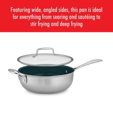 ZWILLING Clad CFX 4.5-qt Stainless Steel Ceramic Nonstick Perfect Pan. View a larger version of this product image.