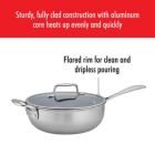 Alternate image 3 for ZWILLING Clad CFX 4.5-qt Stainless Steel Ceramic Nonstick Perfect Pan