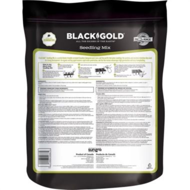 SunGro Black Gold Seedling Germination Mix for Seeds, Cutting, Vegetables, and Herbs, 8 Quart Bag (1 Pack). View a larger version of this product image.