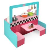 Badger Basket Co. Retro Diner and Kitchen Doll Playset with Accessories