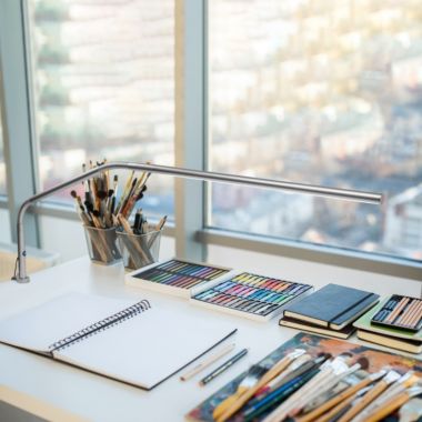 Daylight Slimline 3 LED Table Lamp - U35108 - Adjustable Brightness - LED - 30,000 LUX at 12 inches. View a larger version of this product image.