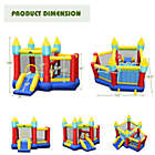 Alternate image 1 for Gymax Inflatable Bounce House Slide Jumping Castle Ball Pit Tunnels Without Blower