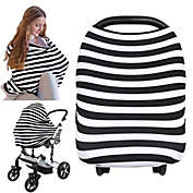 KeaBabies Baby Car Seat Cover, All-in-1 Nursing Cover, Car Seat Covers for Babies, Infant Car Seat Cover (BFF Black)