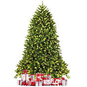 Costway 7.5-Foot Pre-lit PVC Christmas Fir Tree