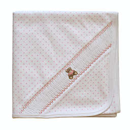 Pineapple Sunshine - Teddy Bear Smocked Blanket - Pink / One Size
