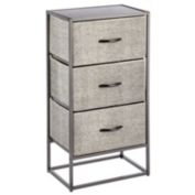 mDesign Vertical Dresser Storage Tower with 3 Drawers
