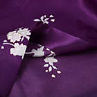 Alternate image 3 for PiccoCasa Women&#39;s Printing Peacock Soft Satin Robe, Kimono Robe Medium Sleeve Silk Bridal Dressing Gown Wedding Bride Bridesmaid Bathrobe Dark Purple XL
