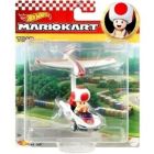 Alternate image 3 for Hot Wheels Die-Cast Mario Kart Toad in P-Wing Kart with Plane Glider
