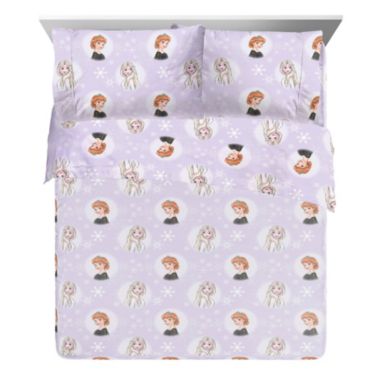 Saturday Park Disney Frozen Watercolor 100% Organic Cotton Sheet Set. View a larger version of this product image.