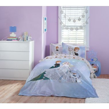 Saturday Park Disney Frozen Watercolor 100% Organic Cotton Sheet Set. View a larger version of this product image.