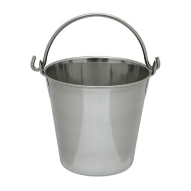 Lindy's 4 Quart Stainless Steel Pail with Spot Welded Ears. View a larger version of this product image.