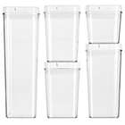 Alternate image 0 for mDesign Airtight Food Storage Container with Lid for Kitchen, Set of 5 - Clear