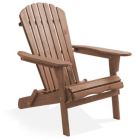 Alternate image 0 for Casafield Folding Adirondack Chair, Cedar Wood Outdoor Fire Pit Lounge Chairs for Patio, Deck, Yard, Lawn and Garden Seating, Partially Pre-Assembled