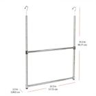 Alternate image 1 for Oceanstar Design Group Oceanstar 2-Tier Portable Adjustable Closet Hanger Rod, Chrome