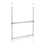 Alternate image 3 for Oceanstar Design Group Oceanstar 2-Tier Portable Adjustable Closet Hanger Rod, Chrome