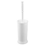mDesign Compact Plastic Bathroom Toilet Bowl Brush and Holder