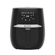 LITIFO 4.5QT Air Fryer with Digital, LED Touch Screen, Single Basket System, Non-Stick Coating, 7 Preset Cooking Functions, Dishwasher Safe (Matte Black)