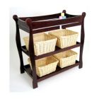 Alternate image 2 for Badger Basket Co. Kids Cherry Sleigh Style Changing Table