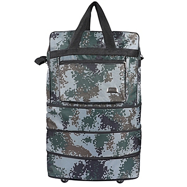 Kitcheniva 30-Inches Green Camo Expandable Travel Carry-on Luggage Rolling. View a larger version of this product image.