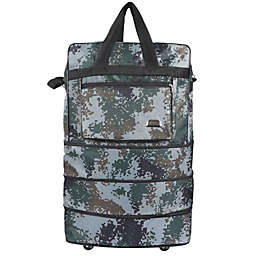 Kitcheniva 30-Inches Green Camo Expandable Travel Carry-on Luggage Rolling