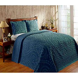 Twin Rio Collection 100% Cotton Tufted Unique Luxurious Floral Design Bedspread Plum - Better Trends