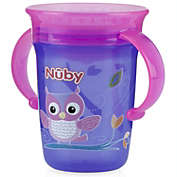 Nuby No Spill 2-Handle 360 Wonder Cup, Purple Owl