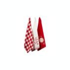 Alternate image 1 for DII Santa Chef Clause Kitchen, Let It Snow Dishtowel Set of 3