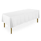 Lann&#39;s Linens - 5 Premium Tablecloths for Wedding/Banquet/Restaurant - Rectangular Polyester Fabric Table Cloths